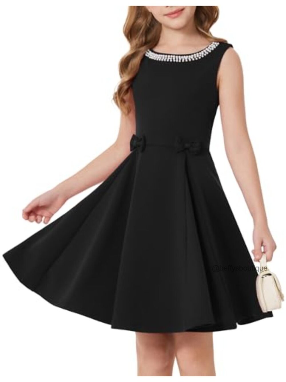 Girls Formal Party Dress Sleeveless A-Line Knee-Length Summer Special Occasion
